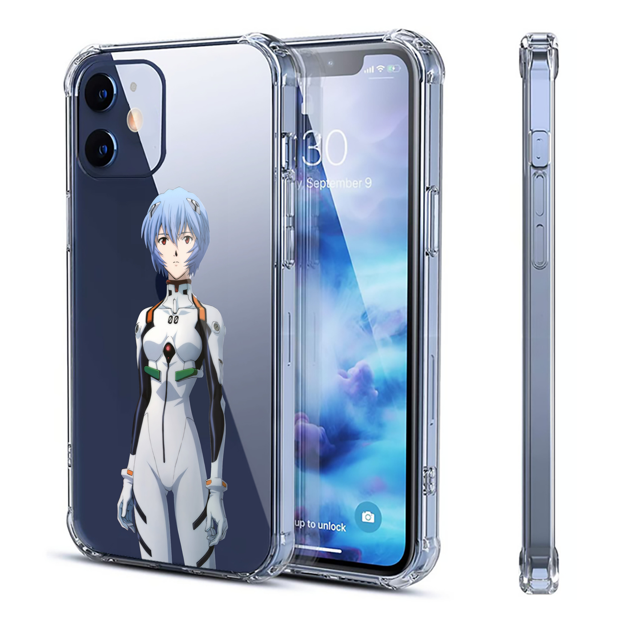 （画像用） EVA 新世紀エヴァンゲリオン 【iPhone 12シリーズ対応】透明スマホケース（クリアソフトケース）